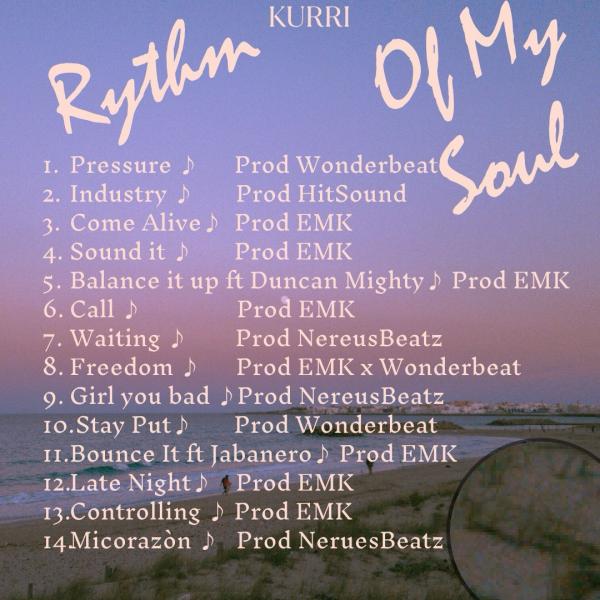 Hok Entertainment Company Presents Rhythm Of My Soul Album By Frontline Artiste, Kurri Popularly Known As Kurrichana